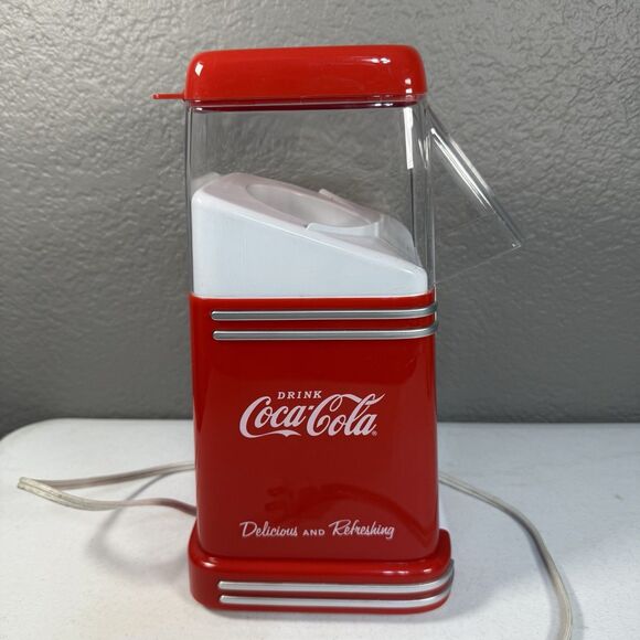Nostalgia Coca Cola Popcorn Maker Air Popper Countertop Electric Red - Picture 1 of 6